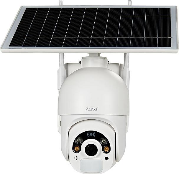Produktbild 7links Pan-Tilt-Überwachungskamera mit Full HD, WLAN, Akku, Solarpanel, IP66 (1920 x 1080 Pixels)