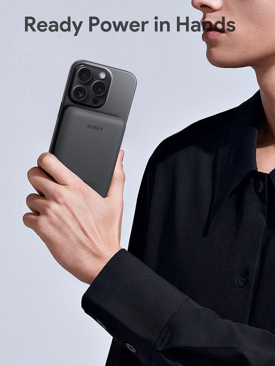 Immagine prodotto Aukey MAG FUSION 5000mAh - Banca di energia senza fili (5000 mAh, 20 W)
