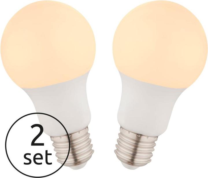 Actual product image Globo LED illuminant aluminum 2xE27 LED (E27, 9 W, 810 lm, 2 x, F)