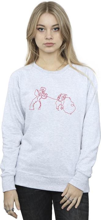 Image du produit Disney - Sweat LADY AND THE TRAMP SPAGHETTI OUTLINE - Femme (XXL)