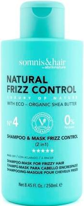 NoName SOMNIS&HAIR 2-in-1 Shampoo & Maske für Haare Beseitigt Frizz 250ml (Flüssiges Shampoo)