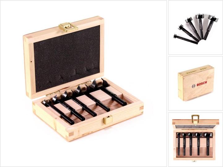 Produktbild Bosch Professional Zubehör 5-tlg. Forstnerbohrer-Set, 15–35 mm (35 mm, 25 mm, 20 mm, 15 mm, 30 mm)