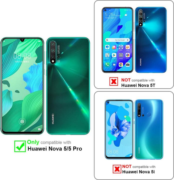 Productafbeelding Cadorabo Boek Onzichtbare Magneethoes (Huawei Nova 5, Huawei Nova 5 Pro)
