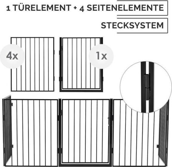 Immagine prodotto Juskys Protezione per caminetto 300 x 76 cm pieghevole
