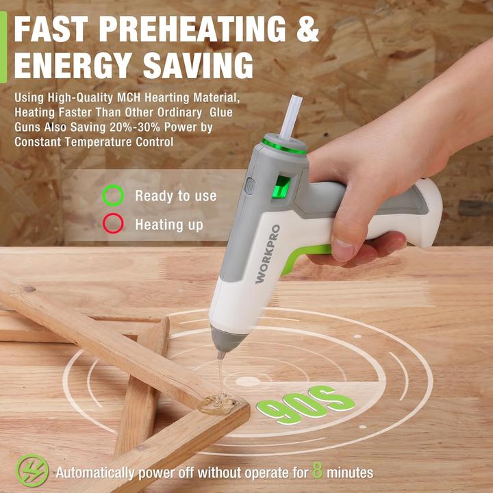Actual product image Workpro Cordless glue gun