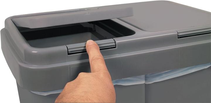 Actual product image Alpfa Duo Bin Anthracite (2x 25L) (60 l)