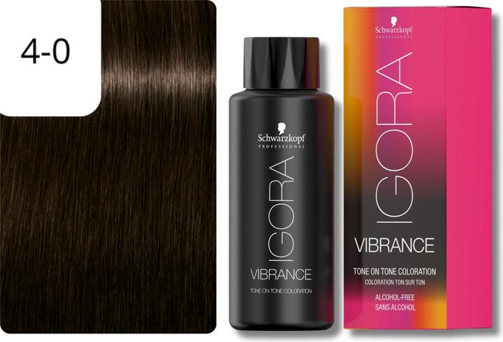 Actual product image Schwarzkopf Professional IGORA Vibrance Hair Tint NEW (4-0 medium brown)