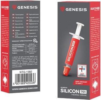 Image du produit Genesis Pâte conductrice de chaleur en silicone /m-K (8.30 W/m K, 0.50 g)