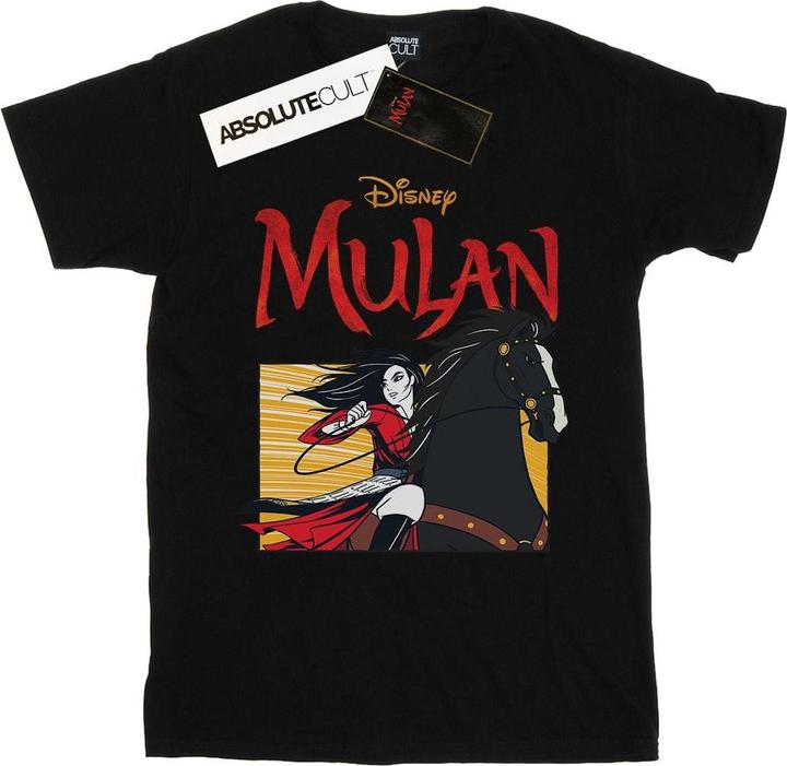 Actual product image Disney Womens/Ladies Mulan Movie Horse Frame Cotton Boyfriend T-Shirt (L)