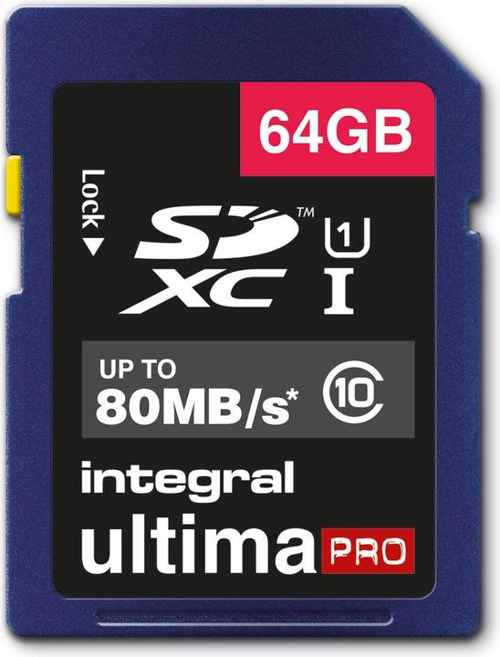 Actual product image Ultimapro Sdhc/Xc Uhs-I U1 Sd (64 GB, SD, U1, UHS-I)