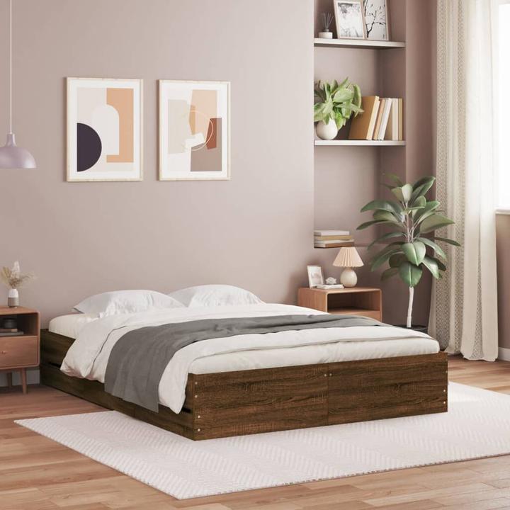 Actual product image VidaXL Bed frame with drawers (135 x 190 cm)