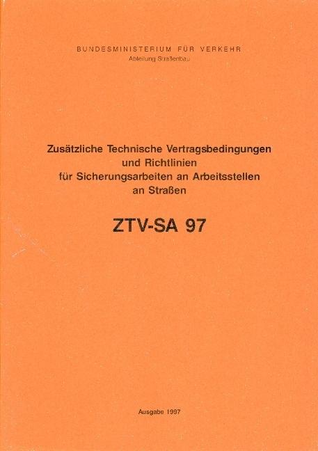 Image du produit ZTV-SA Zusätzliche Technische Vertragsbedingungen und Richtlinien für Sicherungsarbeiten an Arb (Allemand, Éditions Kirschbaum, 2001)