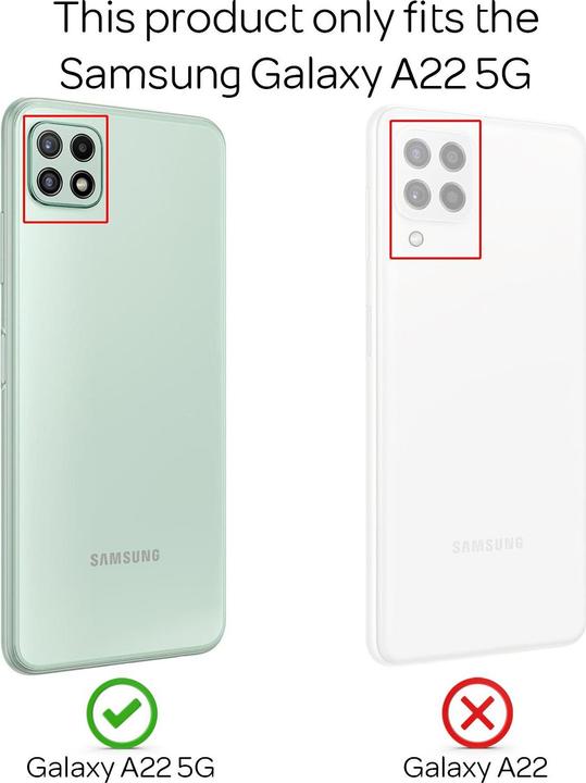 Immagine prodotto Nalia Custodia per cellulare in silicone ad anello (Samsung Galaxy A22 5G)