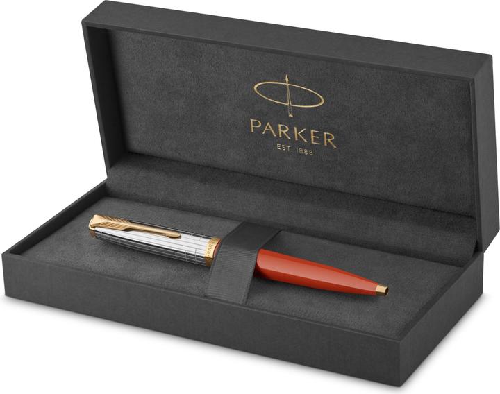 Immagine prodotto Parker Pen Biros 51 Premium G.C. M (Red, 1 x)