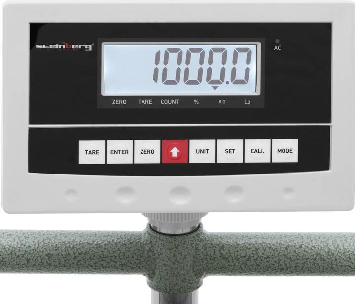 Image du produit Steinberg Balance plateforme roulante - 1 000 kg / 0,2 kg - 600 x 800 x 195 mm - Kg / lb