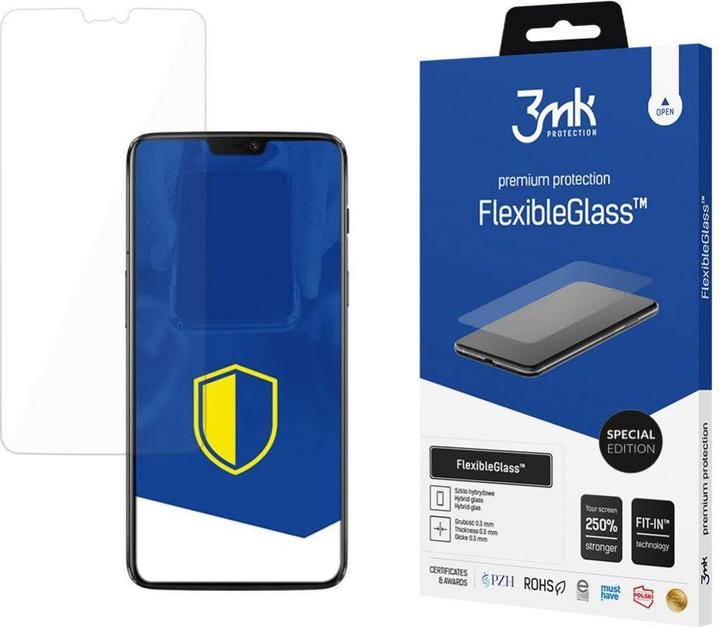 Image du produit 3MK hybrid glass Flexible 2.5D SE for OnePlus 6 (1 pièce(s), OnePlus 6)
