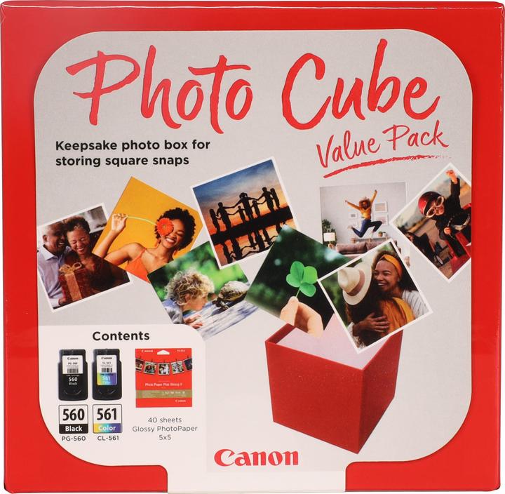 Image du produit Canon PG-560 / CL-561 Photo Cube Value Pack PP-201 13x13 cm 40 fls (CMJN)