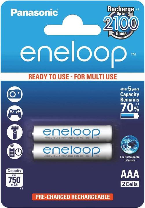 Produktbild Panasonic eneloop (2 Stk., AAA, 750 mAh)