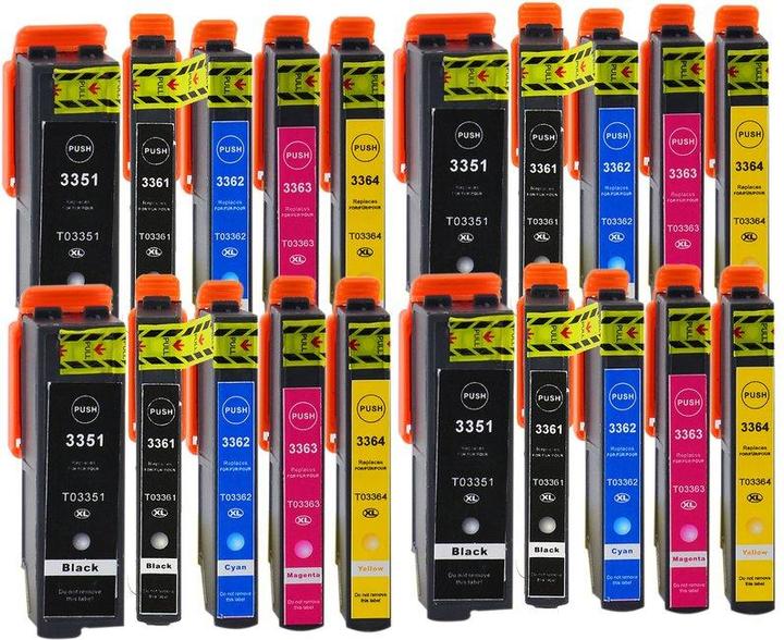 Immagine prodotto Hermex Cartuccia d'inchiostro alternativa alla Epson 33 XL (M, PBK, FC, C, Y)