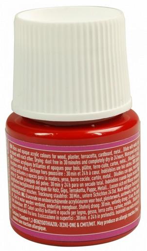 Produktbild Pebeo Deco Glänzende Acrylfarben (Samtrot, 45 ml)