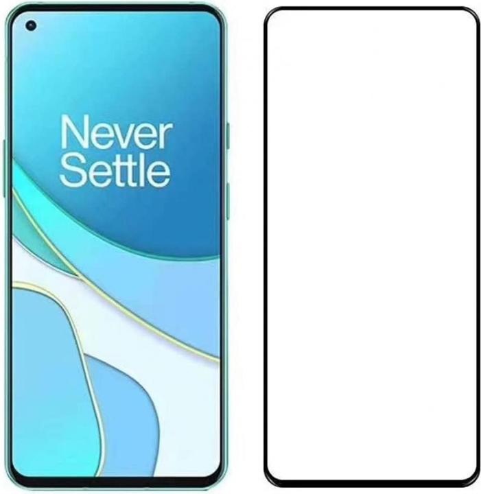 Actual product image Screenguard OnePlus 8T Full Screen Protective Glass Film 2.5D 9H (1 Piece, OnePlus 8T)