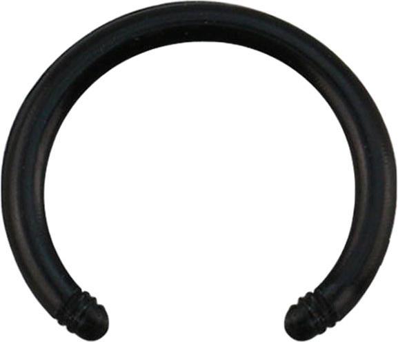 Star Piercing Micro Circular-Stab schwarz (ohne Messing, Bioflex)