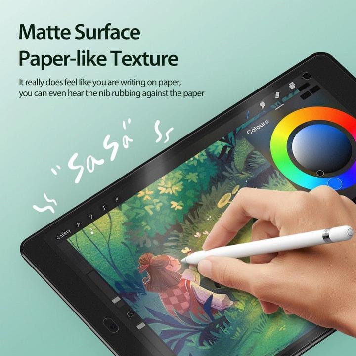 Produktbild Dux Ducis Naad Paperfeel Schutzfolie iPad 7/8/9 10.2 - Schwarz (1 Stück, iPad 10.2)