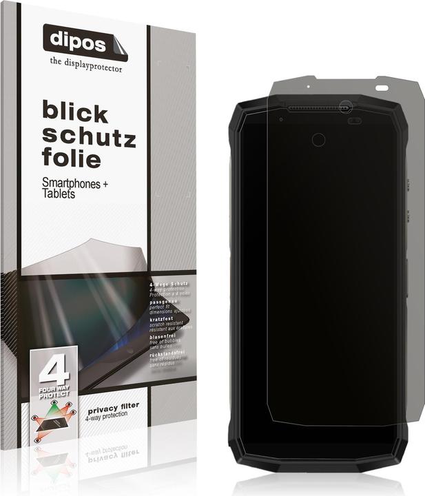 Actual product image Dipos Privacy Screen Protector 4-Way Privacy-Filter (1 Piece, Ulefone Armor Mini)