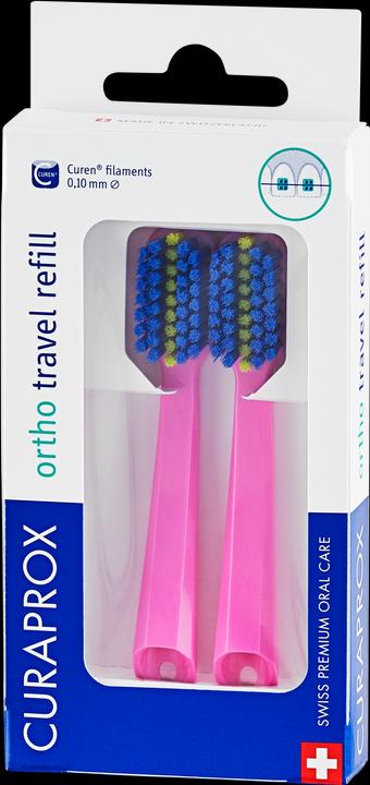 Produktbild Curaprox CS 5460 Travel Set Ortho refill pink (Weich, 2 x)
