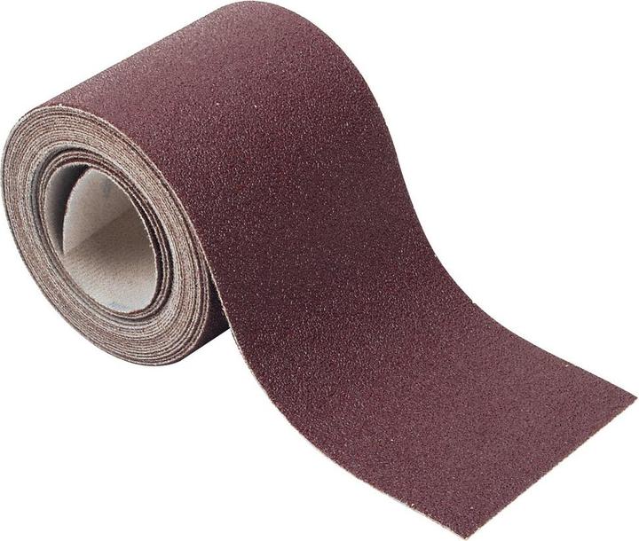 Actual product image wolfcraft Easy-Fix Sandpaper Roll for Wood/Metal, 4 m x 115 mm, grain 60 (60)
