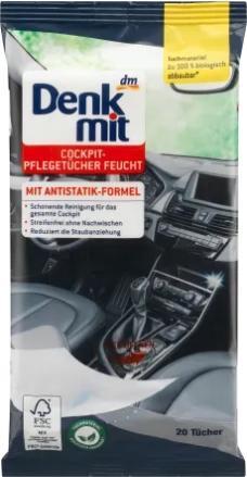 Produktbild dm Denkmit Feuchttücher Autopflege