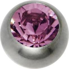 Produktbild Bijouteria 1.2mm Titan Piercingteil (Kristall, Titan)