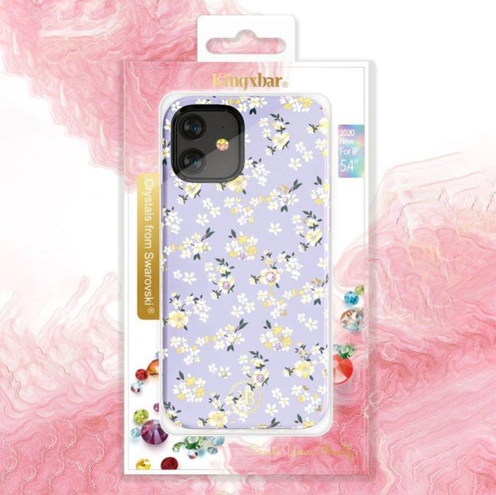 Produktbild Kingxbar Blossom case decorated with original Swarovski crystals for iPhone 12 mini multicolor (Lily) (Apple iPhone 12 mini)