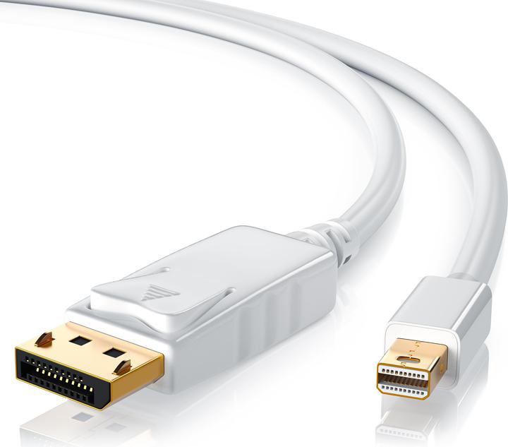 Image du produit CSL Câble Mini DisplayPort vers DisplayPort - Câble audio vidéo - FullHD - compatible Apple Lenovo (5 m, DisplayPort)