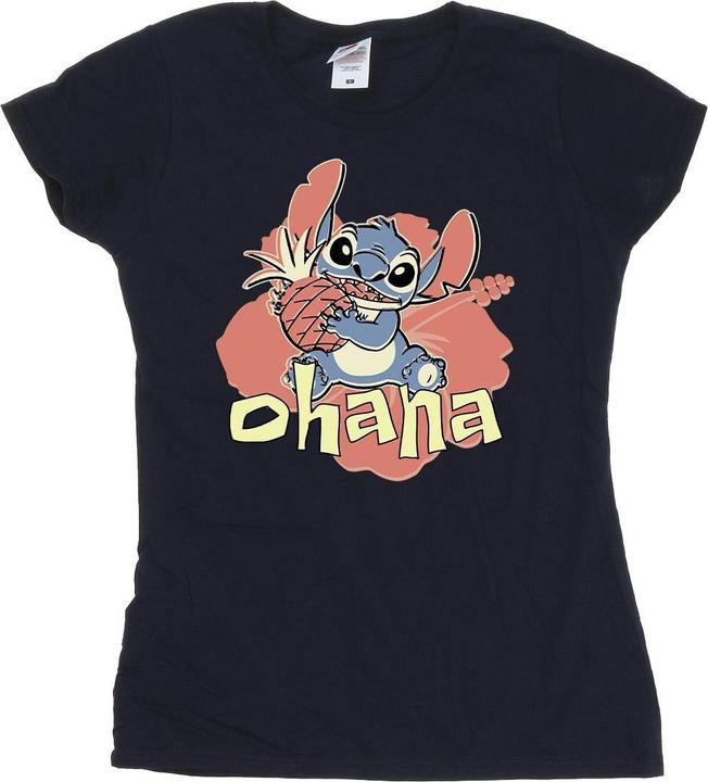 Image du produit Disney - T-shirt LILO AND STITCH OHANA PINEAPPLE - Femme (L)