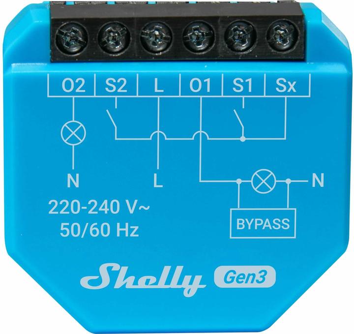 Actual product image Shelly 2L Gen3 (Switch actuator)