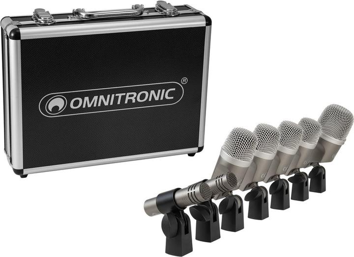 Produktbild Omnitronic MIC 77-7LMH MK2 Schlagzeug-Mikrofonset