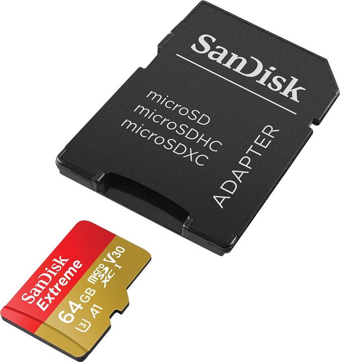 Image du produit SanDisk microSDHC ActionSC 32GB 2x Extr.100MB (32 Go, microSDHC, U3, UHS-I)