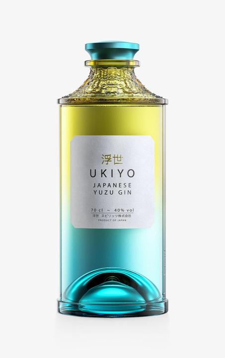 Actual product image Ukiyo Japanese Yuzu Gin (1 x 70 cl)