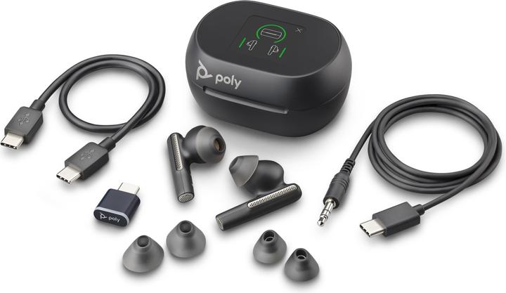 Produktbild Poly Voyager Free 60+ UC Carbon Black Earbuds (Kabellos, USB-C)