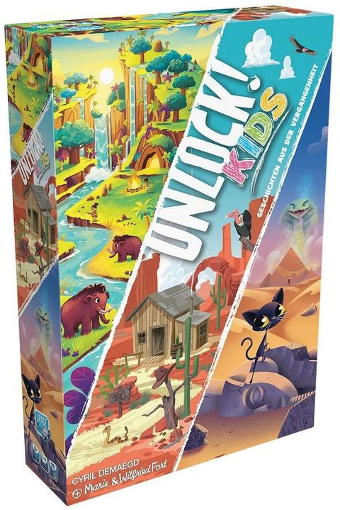 Image du produit Asmodée Unlock! Kids : Histoires du passé, jeu de réflexion, pour 1-4 joueurs, dès 6 ans (Allemand)