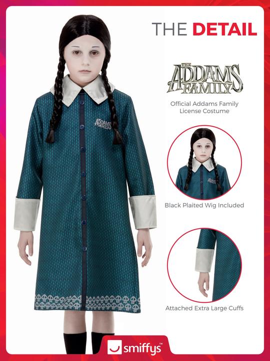 Produktbild Smiffys Addams Family: Wednesday Friday - Mittwoch Freitag (110, 116, 122, 115 A, 120 B)