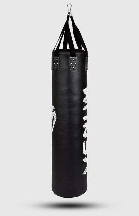 Image du produit Venum Challenger Heavy bag + Ceiling Hook - Black/White - Filled - 170cm (170 cm, 50 kg)