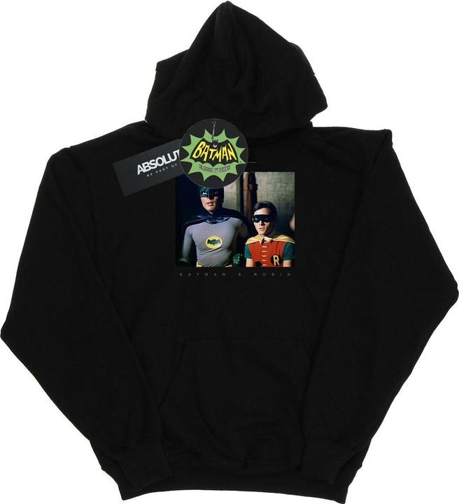 Actual product image Mens Batman TV Series Dynamic Duo Photograph Hoodie (M)