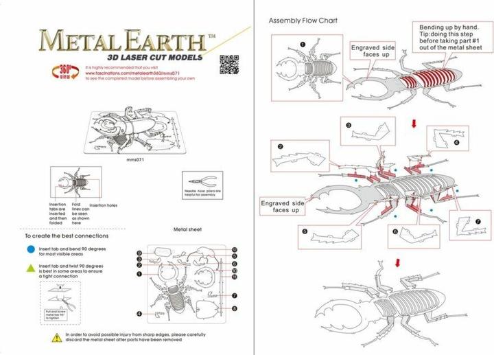 Produktbild Metal Earth Stag Beetle (Hirschkäfer)