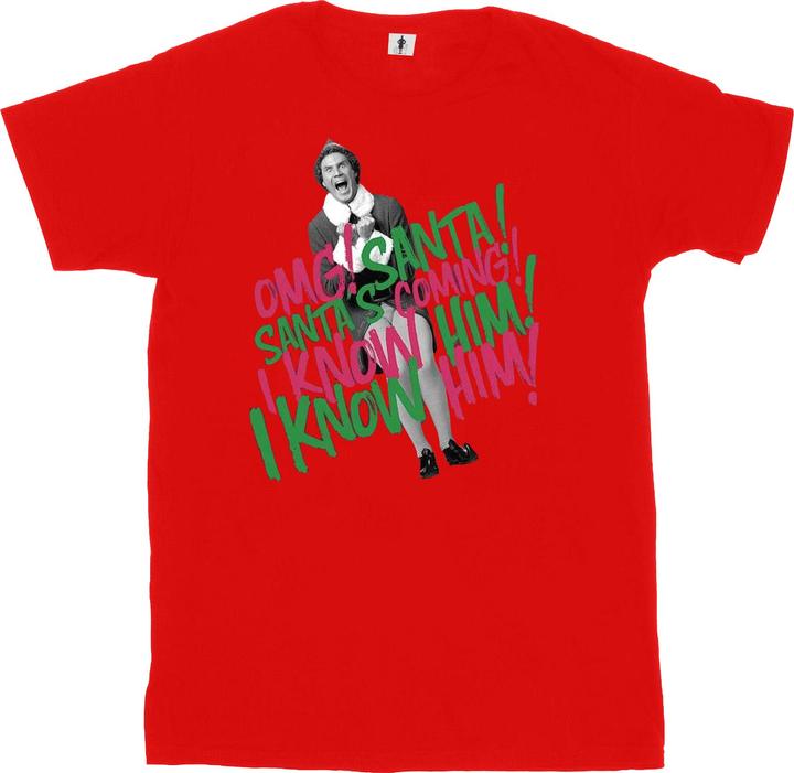 Immagine prodotto Elf Santa's Coming Maglietta Uomo (M)