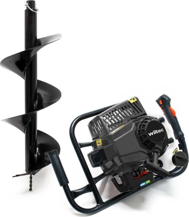 Actual product image Wiltec Ground Drill with 63.3 cc 3HP 2.2 kW and Ø200 mm Auger