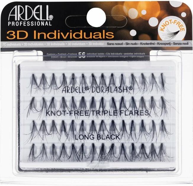Produktbild Ardell Triple Individuals Knot-Free Long Black Eyelashes 25g (Künstliche Wimpern)