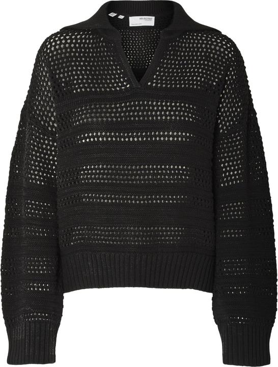 Selected Femme Häkel-Look Pullover