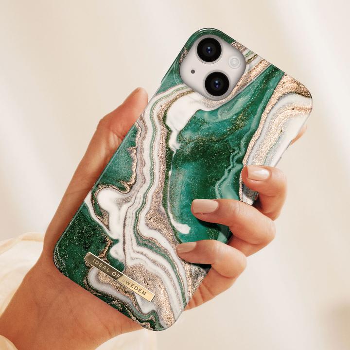 Actual product image iDeal Of Sweden Designer Cover Golden Jade Marble (Apple iPhone 14 Plus)